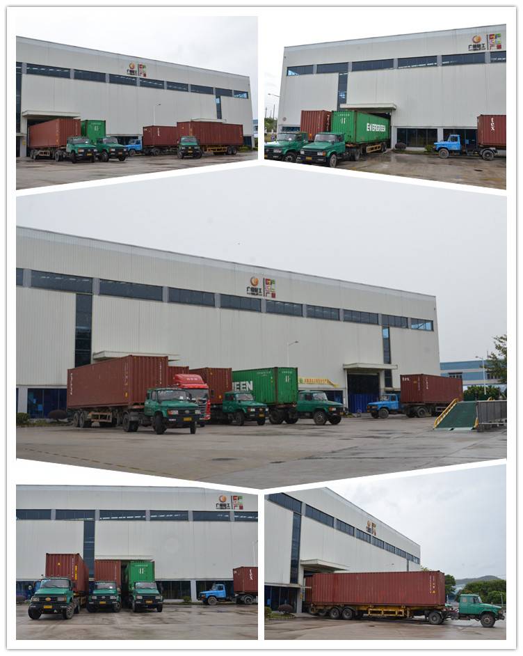 Shipping trucks waiting for loading in GZPL